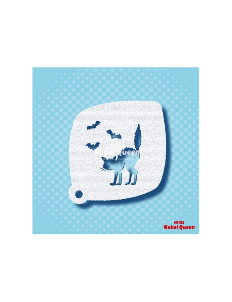 MRQ Face Paint Stencil | Scary Cat