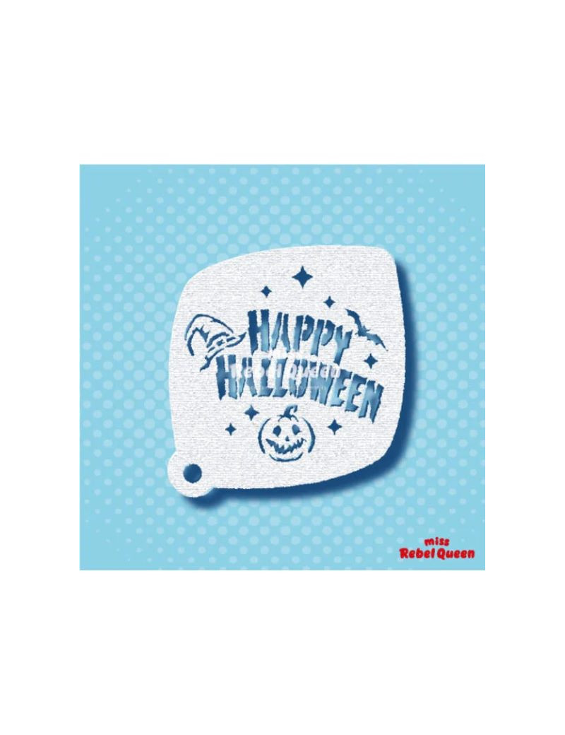 MRQ Face Paint Stencil | Happy Halloween