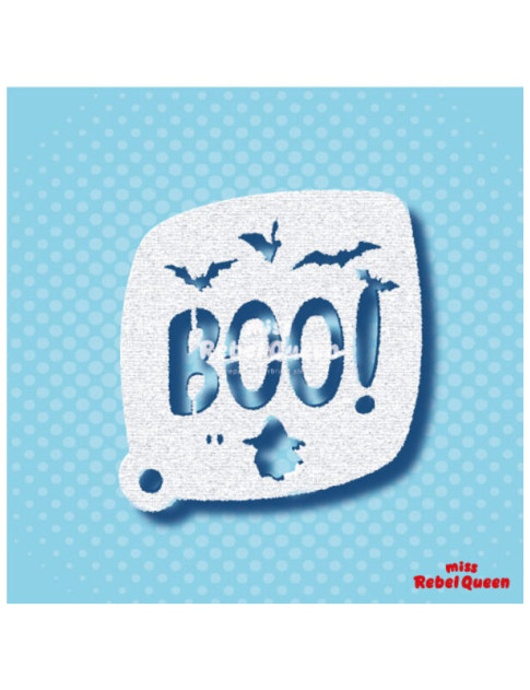MRQ Face Paint Stencil | Boo Halloween