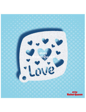 MRQ Face Paint Stencil | Hearts and Love