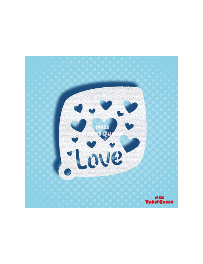 MRQ Face Paint Stencil | Hearts and Love