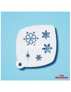 MRQ Face Paint Stencil | Snowflakes
