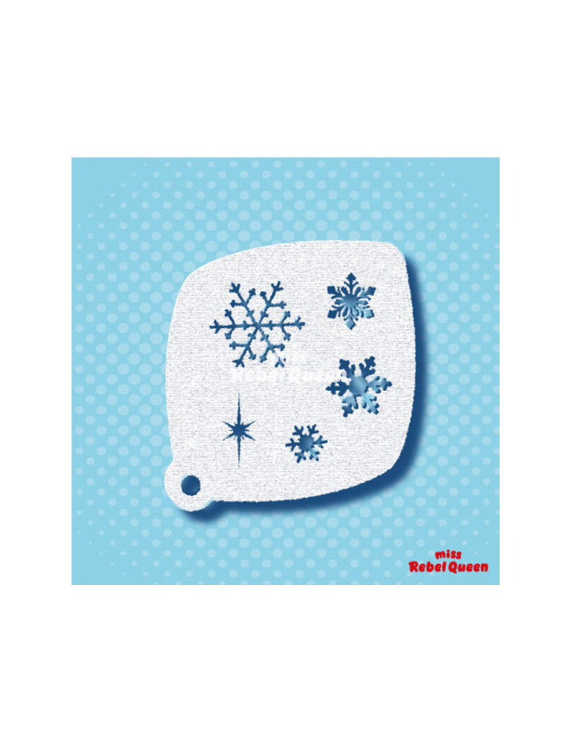 MRQ Face Paint Stencil | Snowflakes