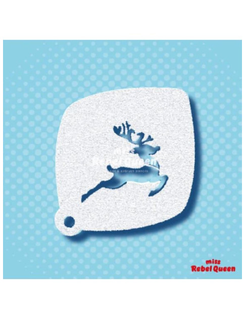 MRQ Face Paint Stencil | Jumping Rudolph