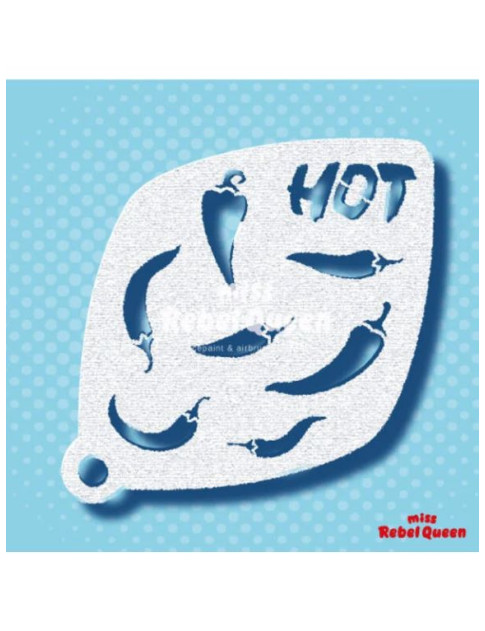 MRQ Face Paint Stencil | Hot Pepper