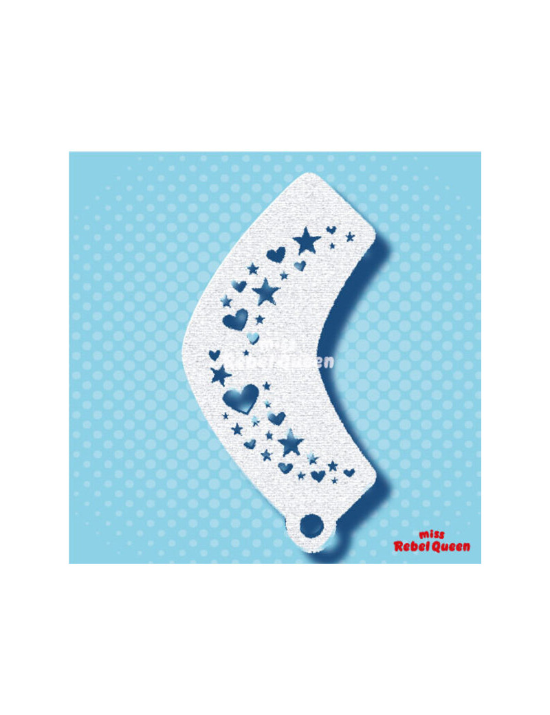 MRQ Face Paint Stencil | Hartjes en Sterretjes