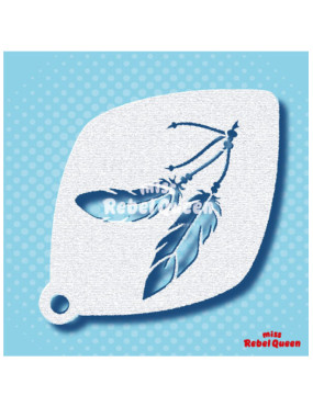 MRQ Face Paint Stencil | Festival Feather