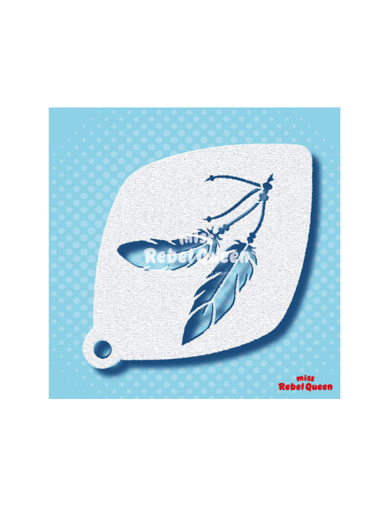 MRQ Face Paint Stencil | Festival Feather