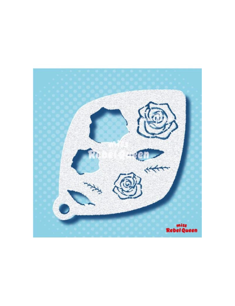 MRQ Face Paint Stencil | Roses are Red