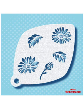 MRQ Face Paint Stencil | Power Flower