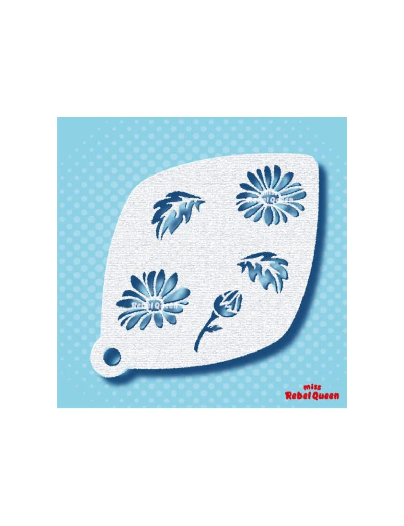 MRQ Face Paint Stencil | Power Flower