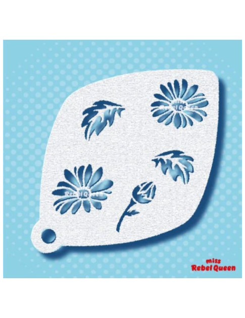 MRQ Face Paint Stencil | Power Flower