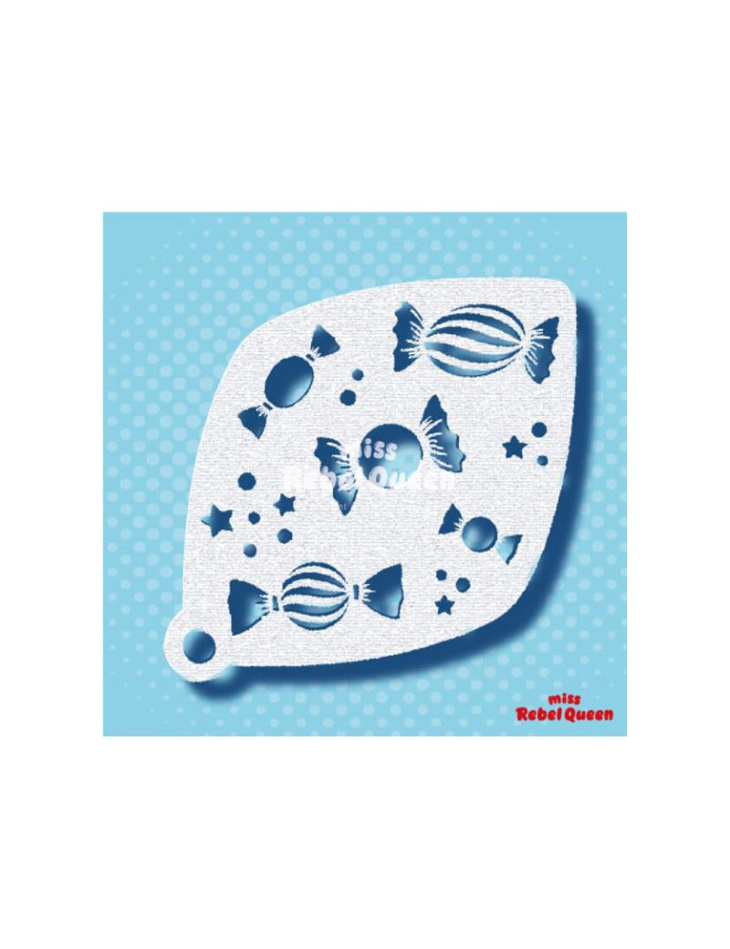 MRQ Face Paint Stencil | Sweet Candy Snoepjes