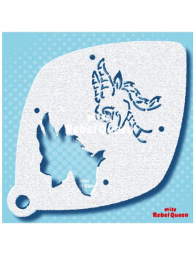 MRQ Face Paint Stencil | Dalphy the Dragon