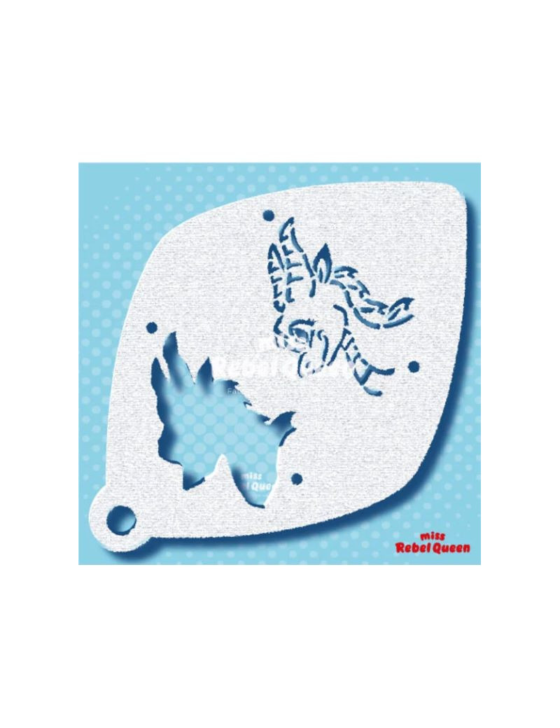 MRQ Face Paint Stencil | Dalphy the Dragon