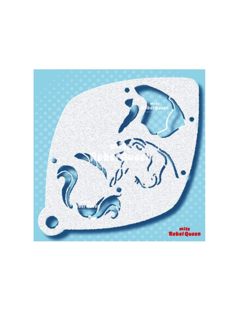 MRQ Face Paint Stencil | Unique the Unicorn