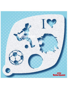 MRQ Face Paint Stencil | Soccer Collection