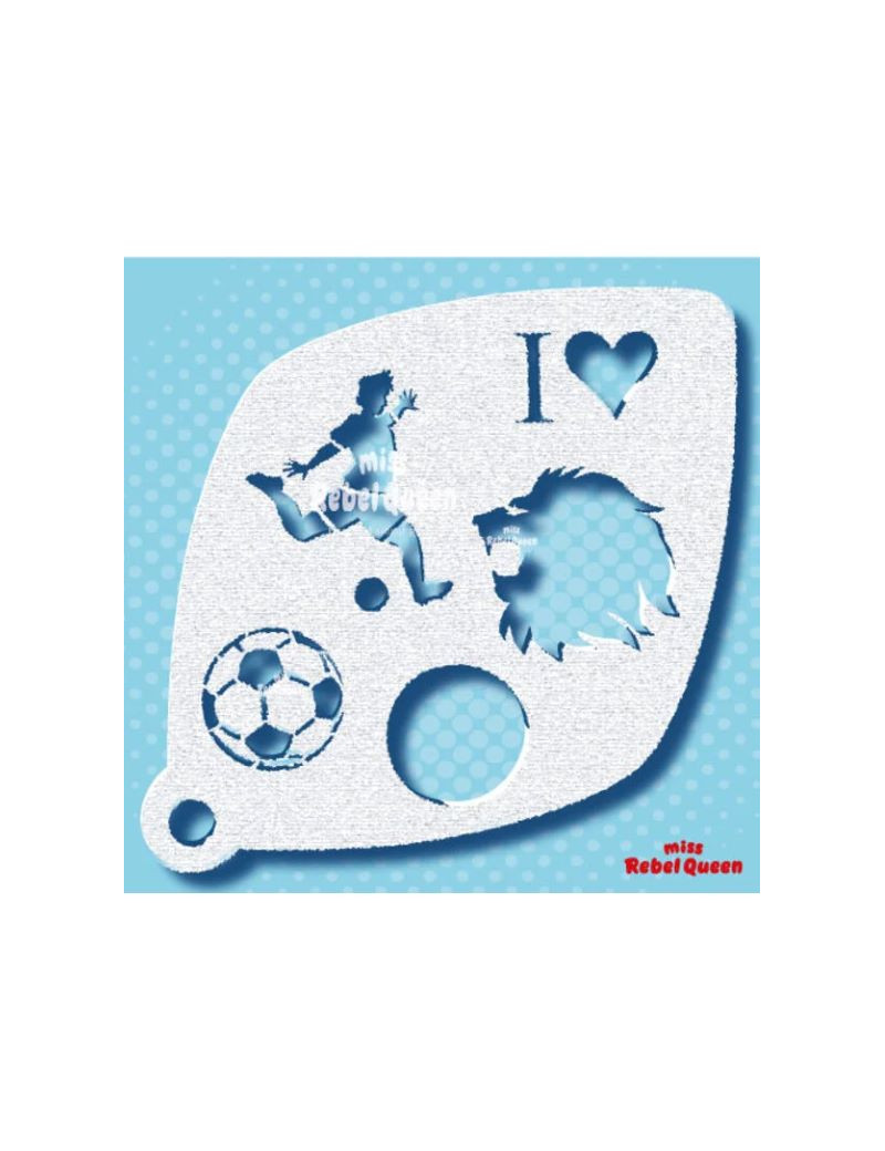 MRQ Face Paint Stencil | Soccer Collection