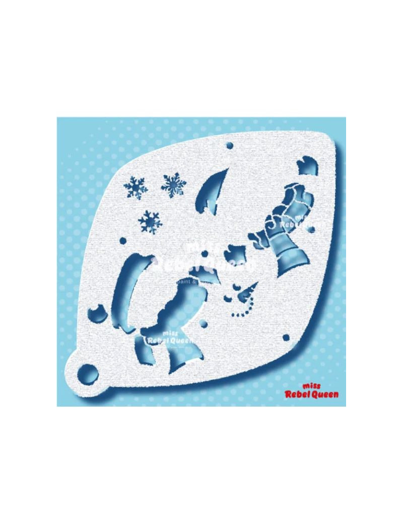 MRQ Face Paint Stencil | Let it Snow Man