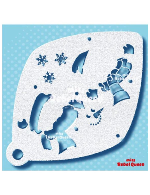 MRQ Face Paint Stencil | Let it Snow Man