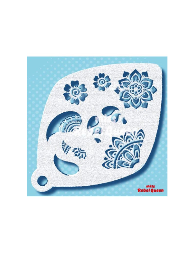 MRQ Face Paint Stencil | Perfect paisley
