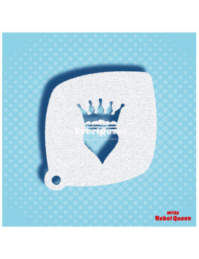MRQ Face Paint Stencil | Queen of Hearts