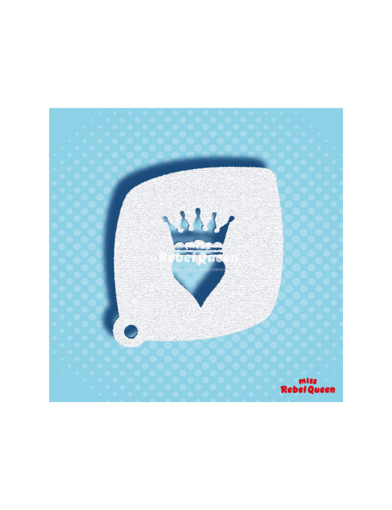 MRQ Face Paint Stencil | Queen of Hearts