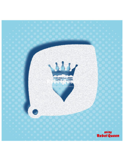 MRQ Face Paint Stencil | Queen of Hearts